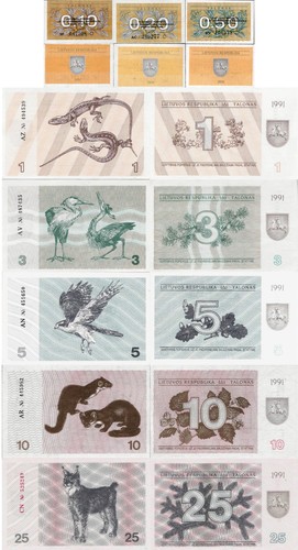 Lithuania 1991 set pcs - 8,
