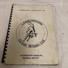 Lamborghini Great Britain Workshop Manual Espada 400 GT