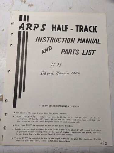 Arps tractor half - arps, half-track