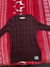 Superdry Men's Dark Red Vintage Jumper