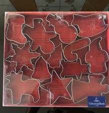 Boxed Set 13 Quality Metal Villeroy & Boch Christmas Cookie Cutters Ex Con