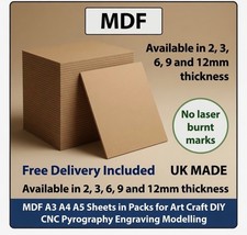MDF Sheet  A2 A3 A4 A5 Crafts