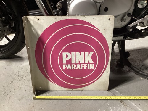 Vintage pink paraffin metal - pink,