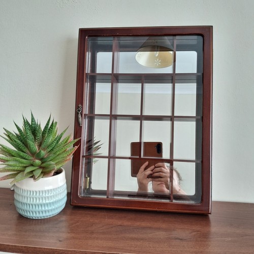 Vintage wooden wall display - vintage,