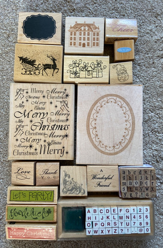 Wooden stamps bundle - stamps,