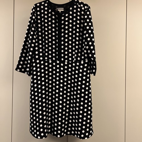 Hobbs black polka dot dress - polka,