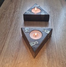 2x Tea Light Holder Rustic