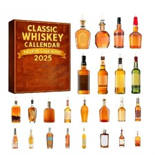 2025 2D Classic Whisky Advent Calendar 24 Days Christmas Countdown Calendar Gift