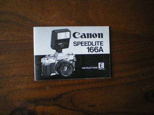 Canon speedlite 166a - canon, flash