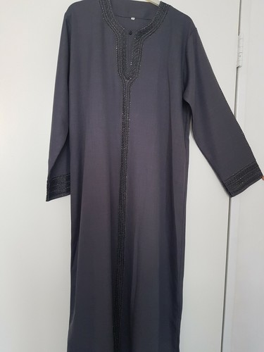 Grey saudi abaya - grey,