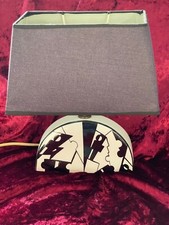 CLARICE CLIFF STYLE "CUBIST" TABLE LAMP DESIGNED BY BRIAN WOOD BRIAN WOOD