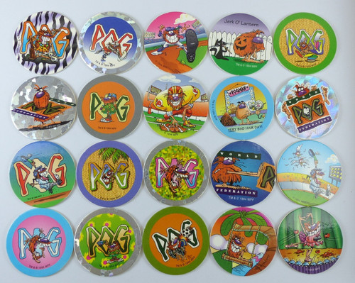Lot pogman pogs from - 20,