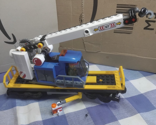 Lego mobile crane from set