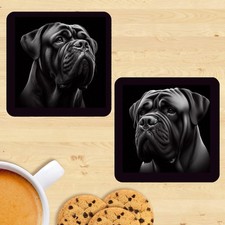 Bullmastiff dog Coasters, Set