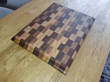 End Grain Chopping Board Handmade Exotic Wood
