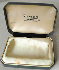 Empty Vintage 'RONSON GAS' Varaflame Lighter Satin Gift Box Presentation Case