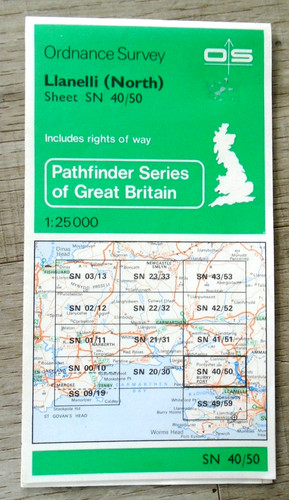 Ordnance survey pathfinder - survey,