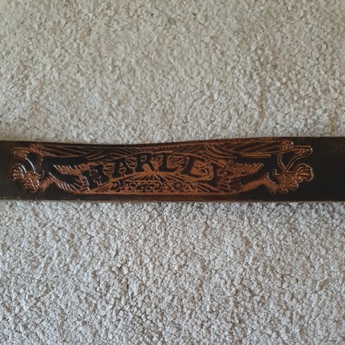 Harley davidson embossed brown - harley,