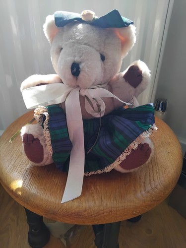 Jointed scottish teddy bear - ,