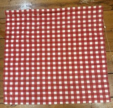 Red Gingham Roman Blind W103.5