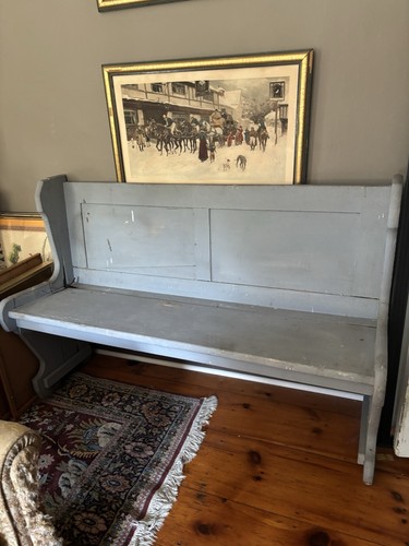 Old church pew wood and - old,