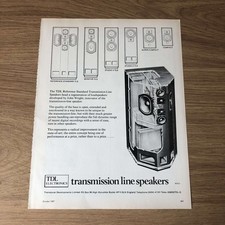 GRAM54 MAGAZINE ADVERT 11X8 TDL TRANSMISSION LINE SPEAKERS