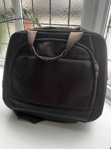 Samsonite brown rolling laptop - samsonite,