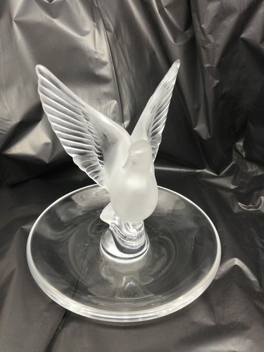 Lalique bird trinket pin - lalique,