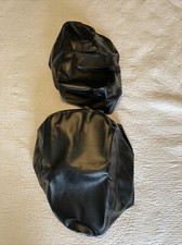 Black seat cover - cover, front