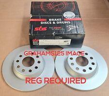 BRAKE DISCS X2 282mm REAR FITS VW PASSAT CC PASSAT JETTA GOLF 6 EOS SBS 3147133