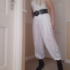 White Velour Breeches