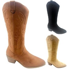 LADIES WOMENS WESTERN MID CALF
