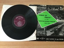 Songs of Praise at the Christian Holiday Crusade Filey 1962 LP Record sh LP 1205