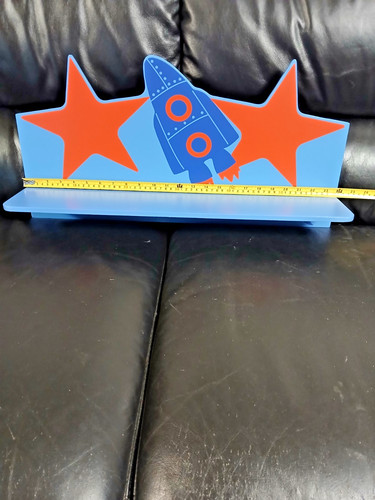 Rocket shape wood mounted - rocket,
