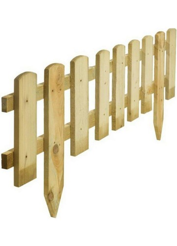 Wooden picket fence border - x,