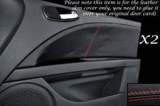 RED STITCH 2X FRONT DOOR CARDS