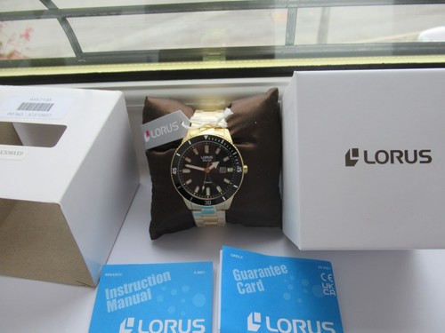 Lorus men solar black - men's, (43mm)