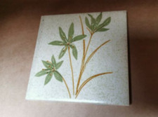 3 x Vintage 1970's H&R Johnson Cristal Wall Tiles VERY RARE 4 1/4" x 4 1/4"