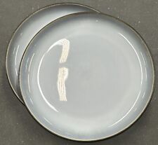 (5) Sango Carousel Charcoal Dinner Plates 5140 EUC Bronze Shimmer