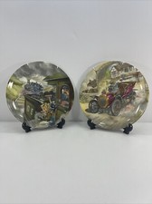 Wedgwood Bone China Plate Wind In The Willows Toad Car Thief & Great Train Chase