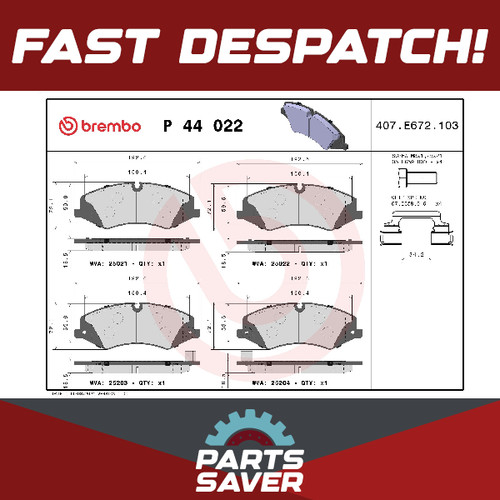Brake pads set fits range - brake,