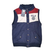Mens UCLA Authentic Heritage Gilet Bodywarmer Navy Red & White Jacket SizeXL New