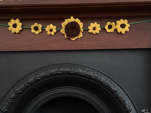 Handmade crochet sunflower - handmade,