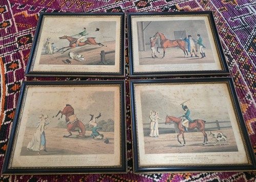 Antique set alken snr horse - alken,
