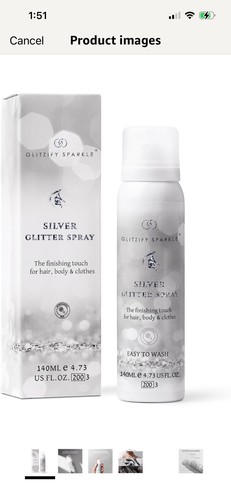 Lot silver body glitter - lot, 3