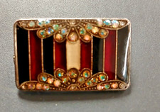 Art Deco Brooch Enamel &