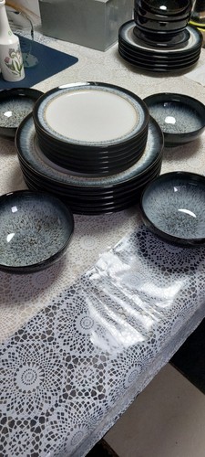 16x denby halo - black, &grey