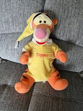 Disney Tigger Wearing Yellow Pyjamas Extra Large Soft Toy Plush 20" Tall Rare