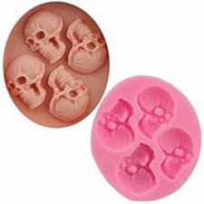 Spooky skulls mould silicone - mould,
