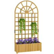 Outsunny Wooden Raised Planter